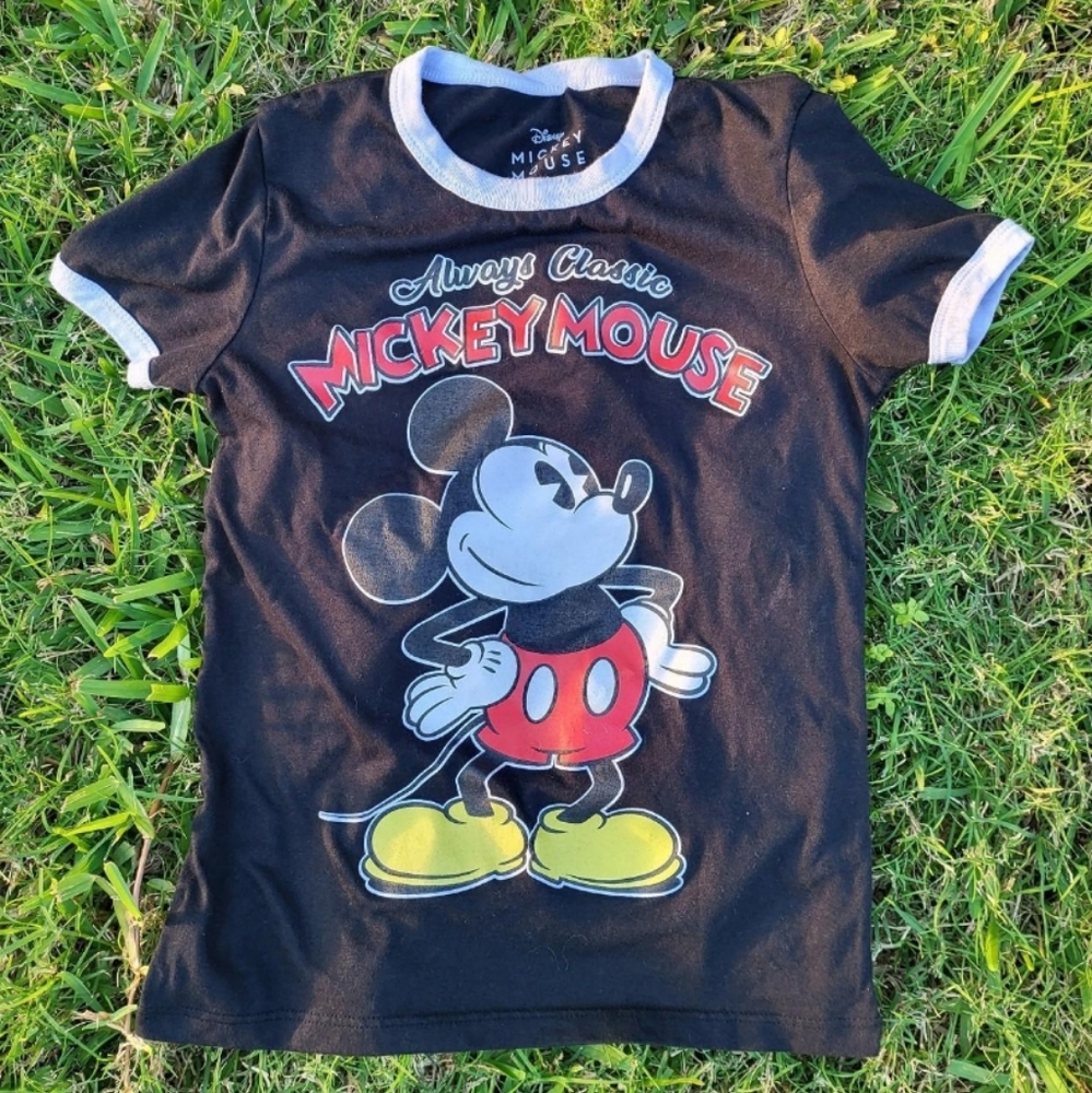 Disney Mickey Mouse Classic Black Baby Tee